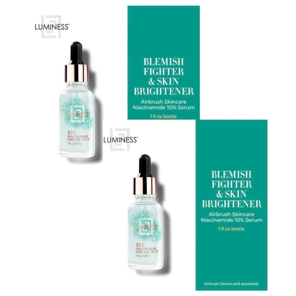 2x Luminess Niacinamide 10% Serum In Mist 1 fl oz 30 ml Airbrush Skincare